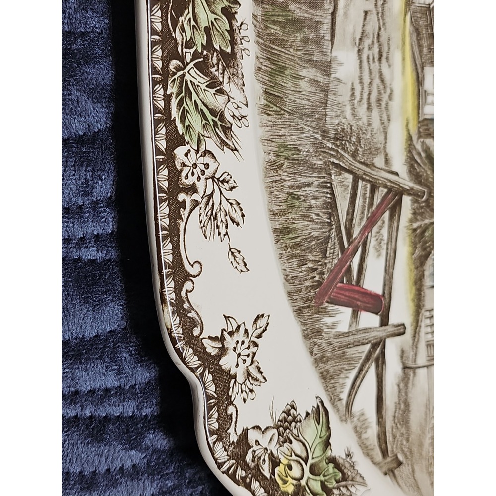 Johnson Brothers Friendly Village Large Oval Serving Platter - Village Scene 20" - Picture 8 of 10